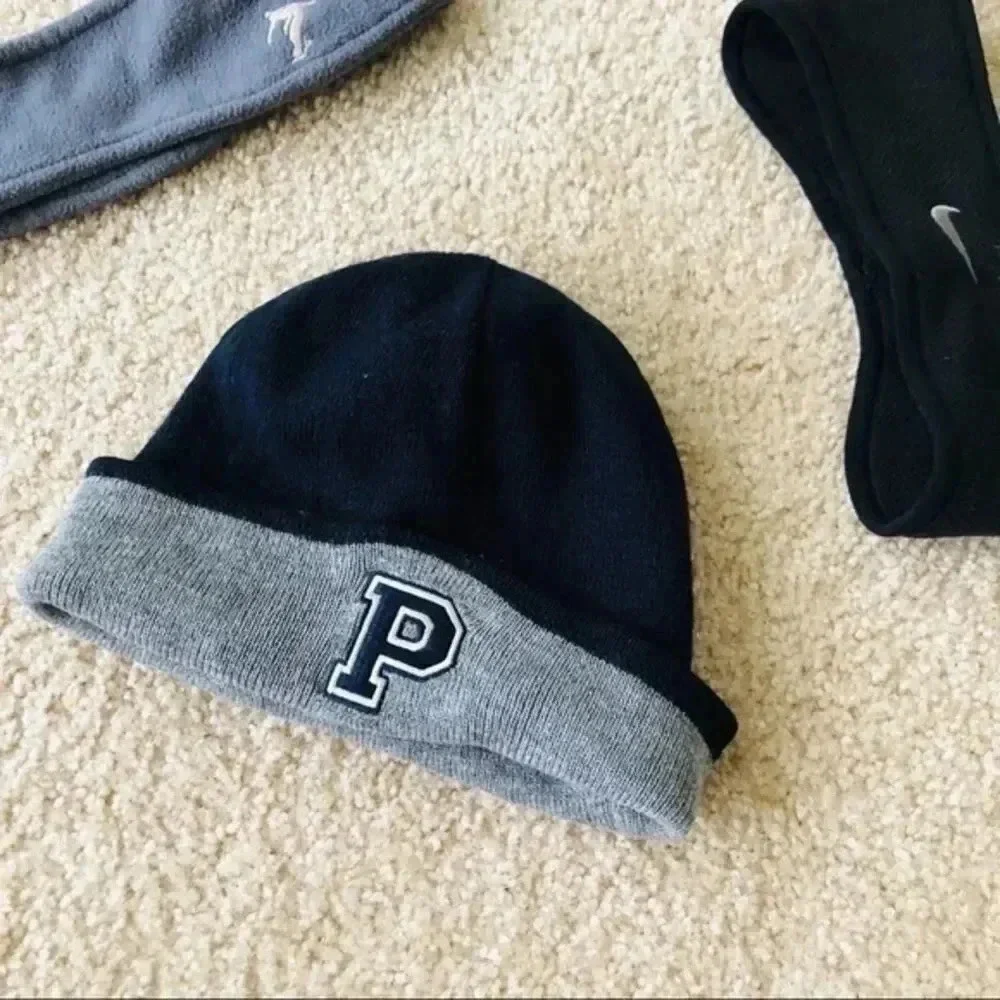 men boys-reversible hat with 2 headband-Ni…